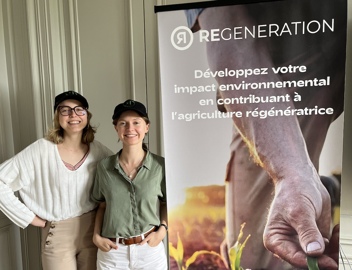 Réunion parties prenantes ReGeneration - Alienor et Wiebke de l'équipe ReGeneration